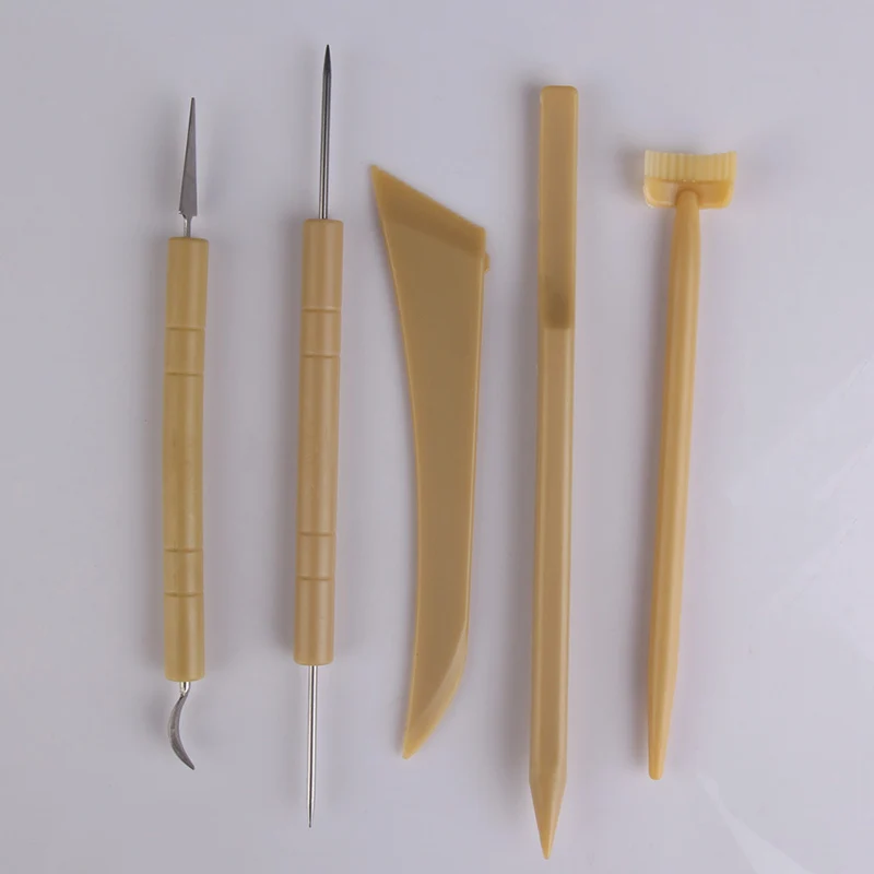 10 Sets (5pcs/set) Pottery Clay Sculpture Tools with Irregular Edges