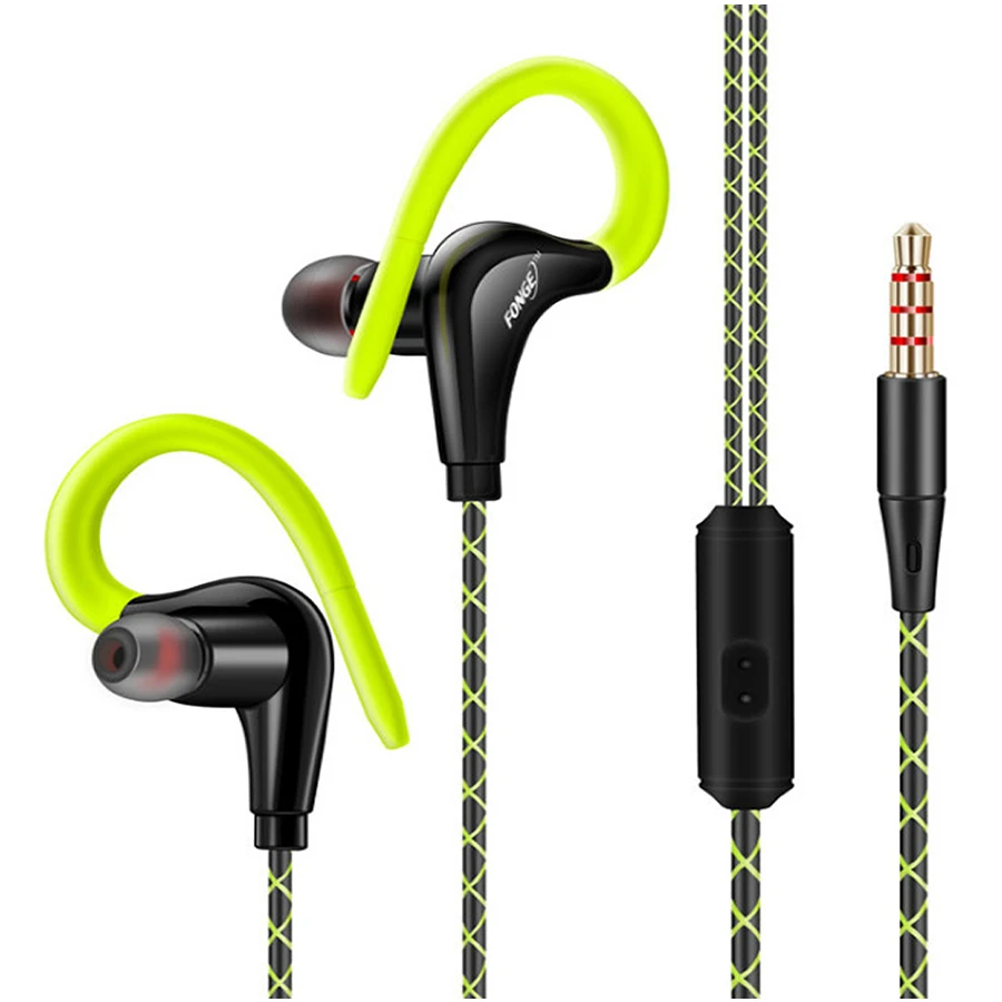  New SPORTS Headphones Earphones With Microphone 3.5mm Jack Bass fone de ouvido auricuares Headset For Iphone Samsung Xiaomi 