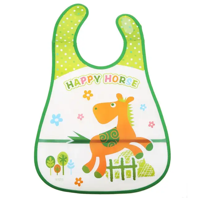 Baby Waterproof Bibs Cartoon Baby Kids Bibs Saliva Towel Feeding Lunch Band J