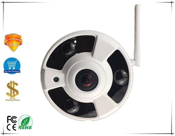 WI FI Беспроводной FishEye панорама IP потолочный купол Камера 5MP 2592 * 19443516D + PS5510 H.265
