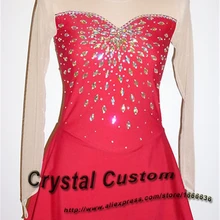 Платье для фигурного катания для девочек; новое Брендовое платье Vogue для соревнования в фигурном катании; DR3243