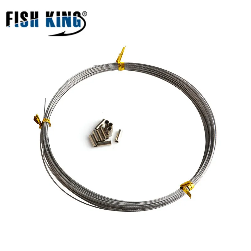 

10m Anti-bite Line Fly Fishing Leash Accessories Fishing Line 60-120LB Leadcore Stainless Steel Leashes For Fishing Leader