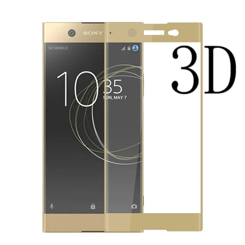 Закаленное стекло с полным покрытием для Sony Xperia XA1 Ultra G3121 Защитная пленка экрана XA