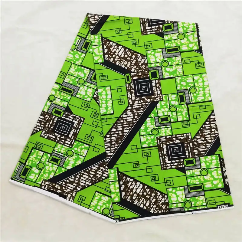 

Elegant Batik Wax Real African Prints Fabric High Quality Sewing Material 100% Cotton Hollandais Wax 6yards for Dress ! P51953