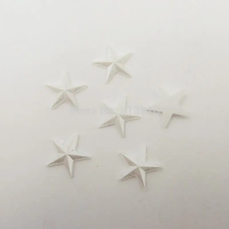 

1000pcs/lot 8mm White Flatback ABS Half Pearl Beads Star Cabochon Beading Jewelry Material Sewing Fittings