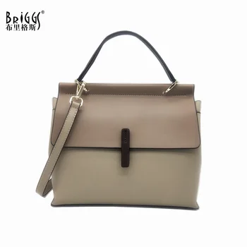 

BRIGGS Genuine Leather handbags for women high quality shoulder bag women small crossbody messenger bag ladies fashion tote sac