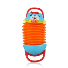 Высокое качество для маленьких мальчиков и девочек милый маленький мультфильм животных гармошкой головоломки наука игрушки Дети музыкальный инструмент игрушки