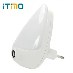 Itimo 90 градусов вращения умный свет Сенсор капли воды ЕС Plug свет в ночь для детей Спальня розетки, лампы