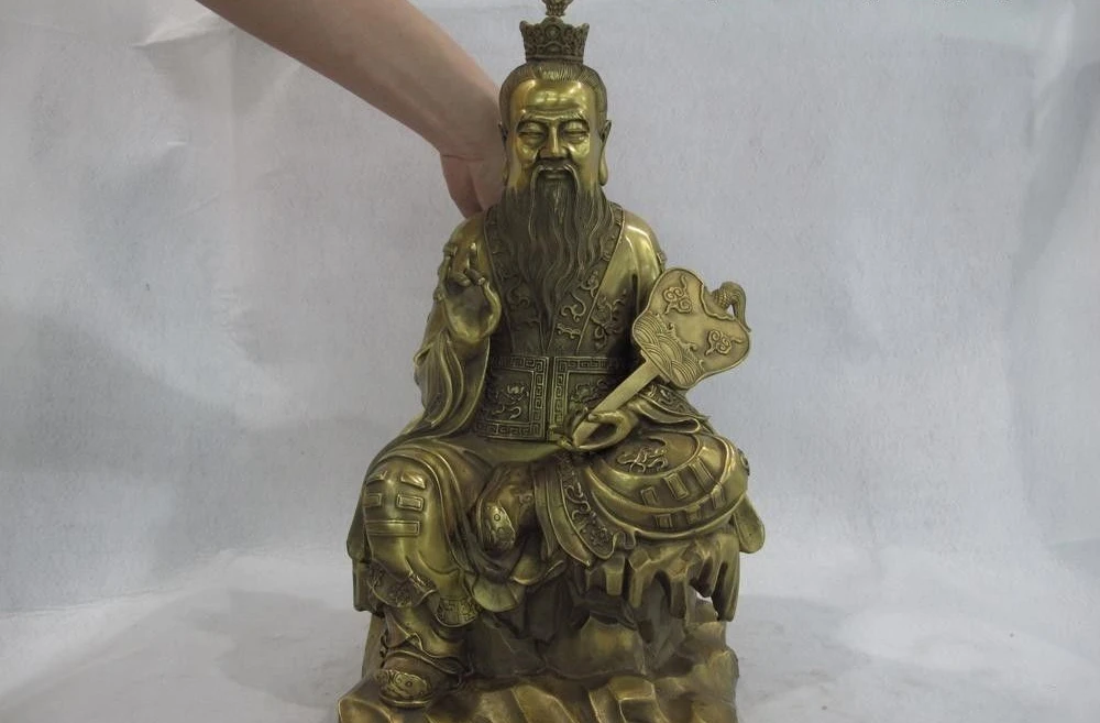 Free shipping China Taoism Leader Brass Copper Seat High Lord Lao jun