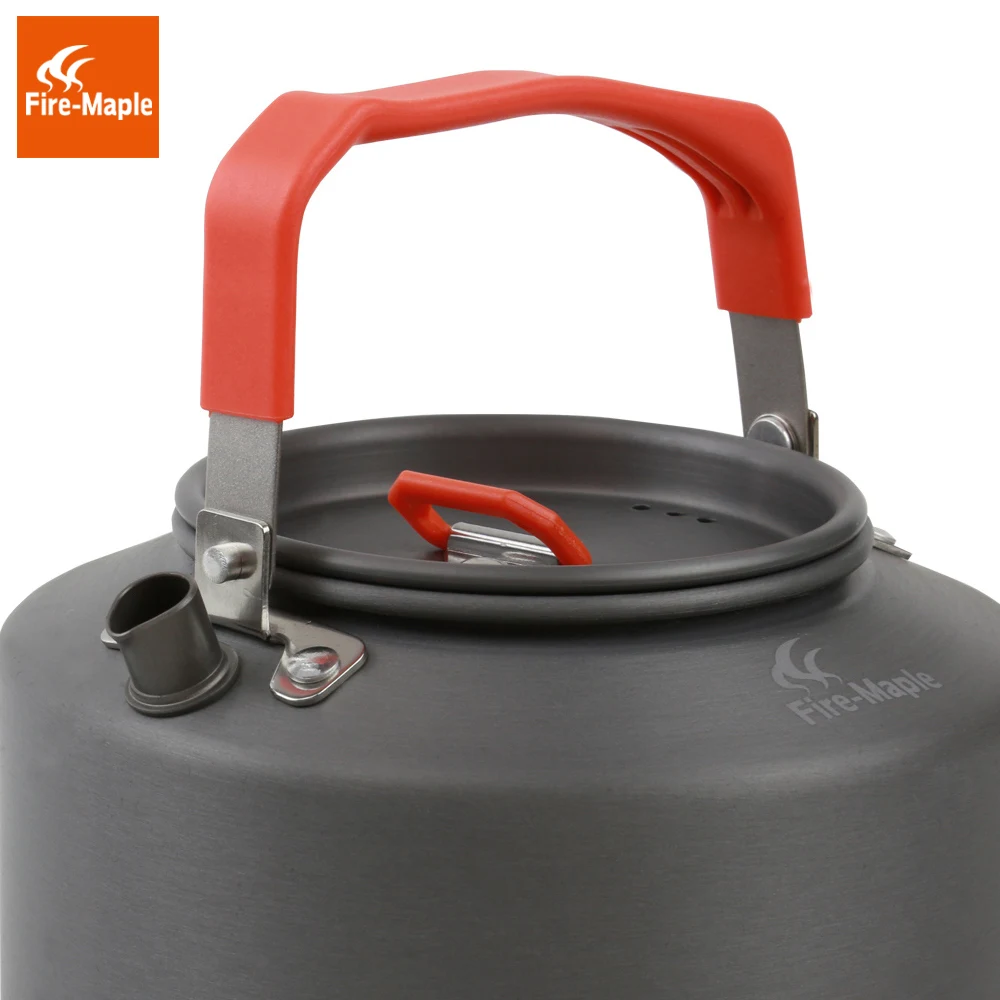 De arce de fuego al aire libre que acampa hervidor de té de café Pot Camping Toolswith a prueba de calor de manejar y colador de té 1.5L FMC-T4 De arce de fuego al aire libre que acampa hervidor de té de café Pot Camping Toolswith a prueba de calor de manejar y colador de té 1.5L FMC-T4