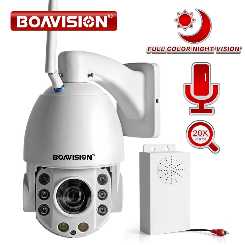 Buy 2MP 1080P PTZ Wi Fi IP Camera Outdoor 20X Zoom Two
