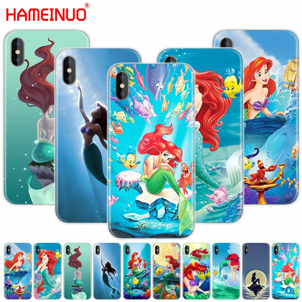

HAMEINUO Cartoon The Little Mermaid cell phone Cover case for iphone X 8 7 6 4 4s 5 5s SE 5c 6s plus