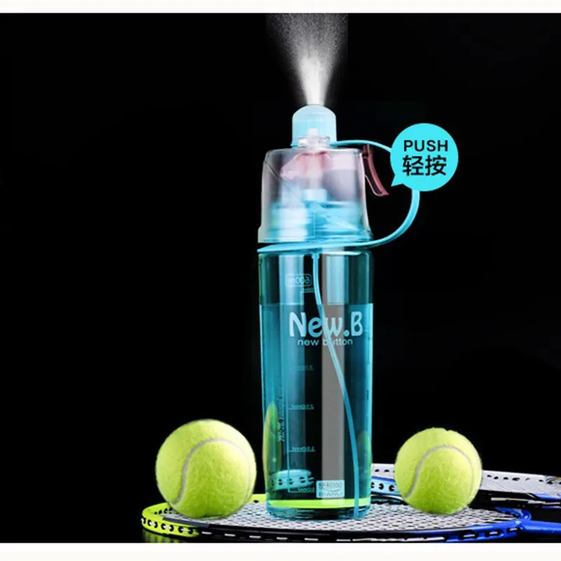 

Creative Outdoor 400/600ml Spray Sport Water Bottle Cycling Fruit Juice Hello Kitty Plastic Bottle Portable Pink Water Bottle