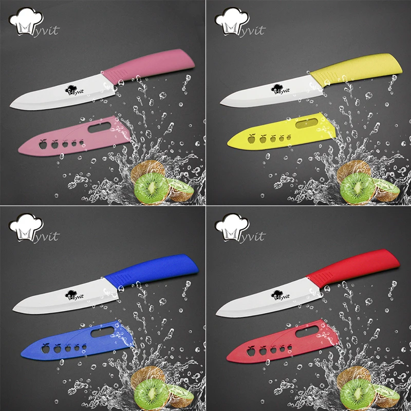 Myvit Ceramic Knife Fruit Knife Cooking Tools Single knife 3''/ 4'/' 5'/' 6'' White Blade 8 Color Handle Kitchen Knives Myvit Ceramic Knife Fruit Knife Cooking Tools Single knife 3''/ 4'/' 5'/' 6'' White Blade 8 Color Handle Kitchen Knives