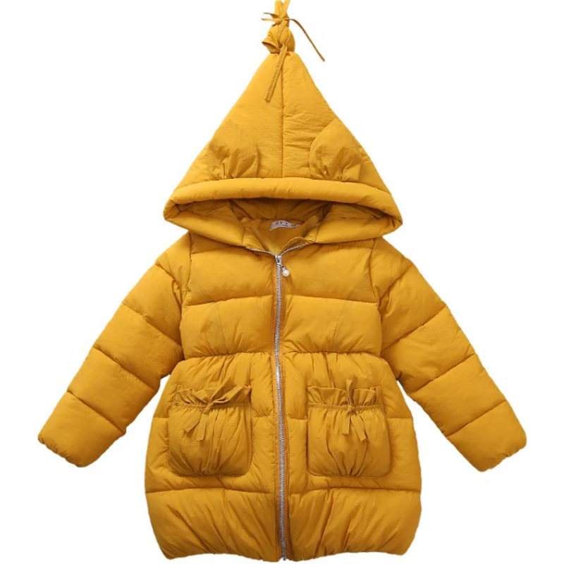 2018 Fashion Teenage Winter Jackets For Girls Long Warm Thick Kids