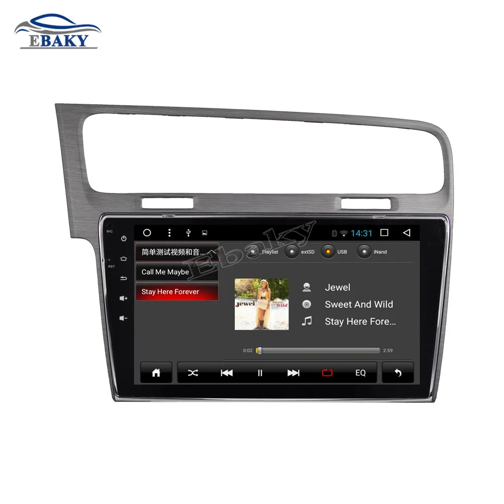 Clearance NaviTopia 10.1inch 1GB/2GB RAM Quad Core/Octa Core Android 7.1/8.1 Car DVD Radio for VW Golf 2014 2015 2016 with GPS/wifi/maps 15