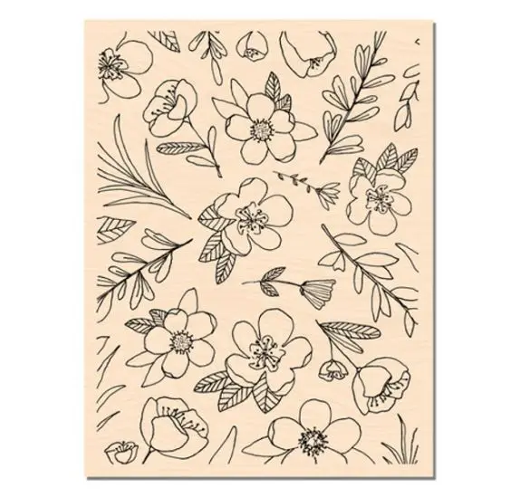 

French flower Transparent Clear Stamp for DIY scrapbooking/Card Making C345