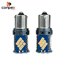 Buy conpex 12V LED Color White Auto Reverse Lamp CANBUS 1156 1157 3030 SMD car Turn Signal Light parking lamp Brake Lights Free Shipping