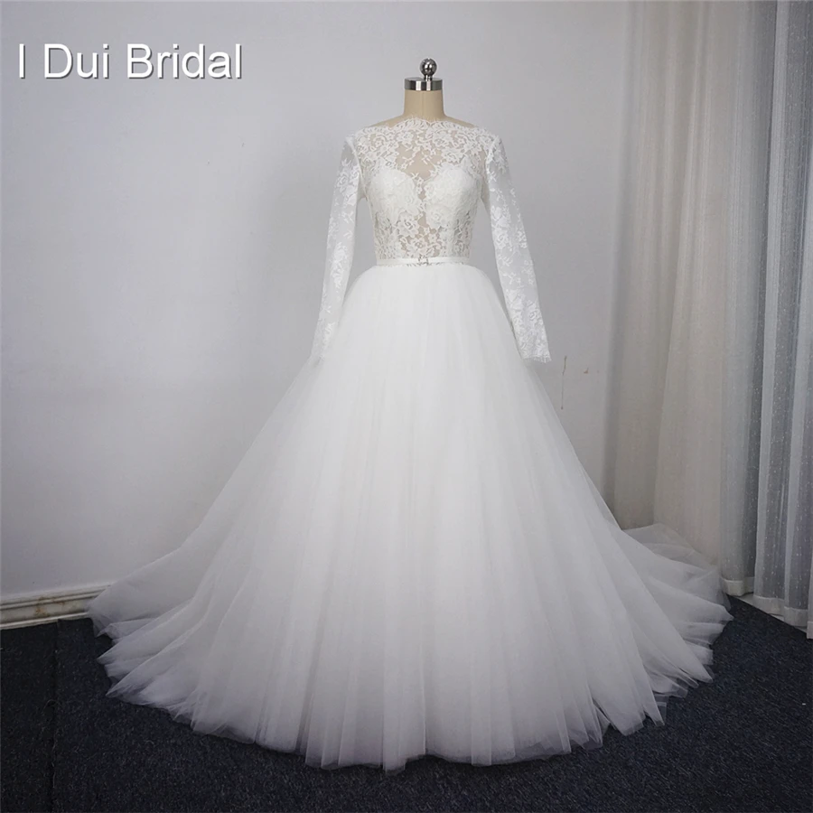 eyelash lace wedding dress