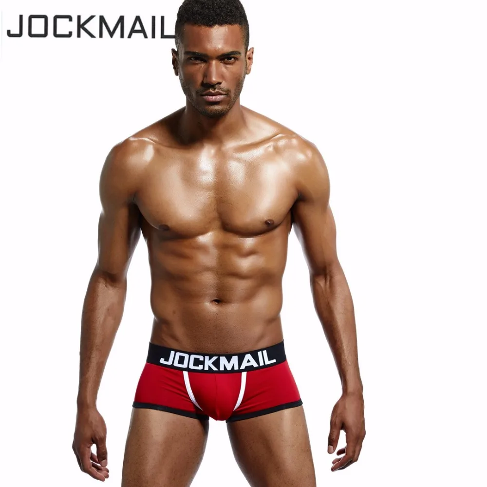 JOCKMAIL, фирменное Мужское нижнее белье с открытой спиной, бандаж, сексуальные трусики без нижней части, мужские боксеры, шорты, хлопок, открытая спина, Гей Нижнее белье