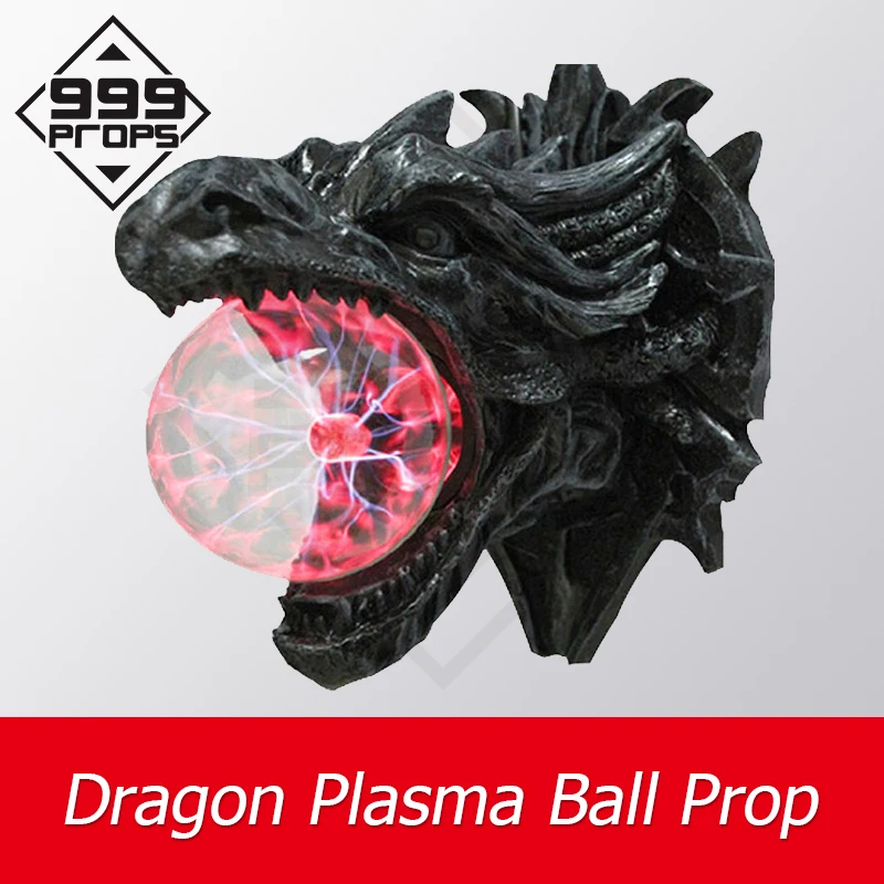 

999PROPS Dragon Plasma Ball Prop escape room supplier touching ball for certain time to unlock several trigger methods supplier