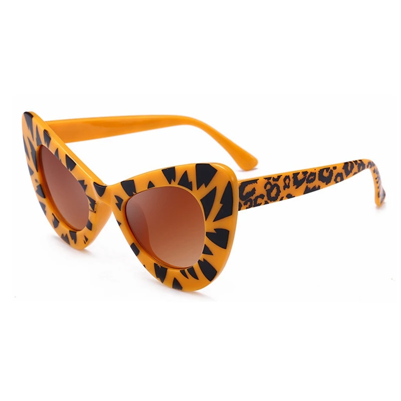 Горячая распродажа популярные сексуальные модные женские цветные глазурные кошачий глаз солнцезащитные очки вдохновленные Ретро Винтажные дешевые солнцезащитные очки женские - Цвет линз: C10