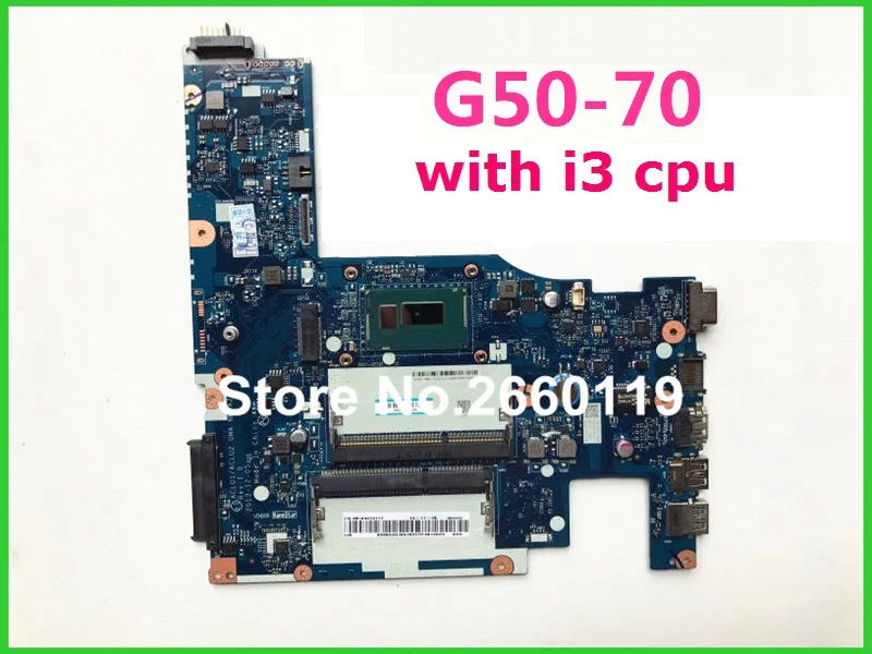 

laptop motherboard for Lenovo G50-70 NM-A272 with i3 cpu on board fully tested and work perfectly