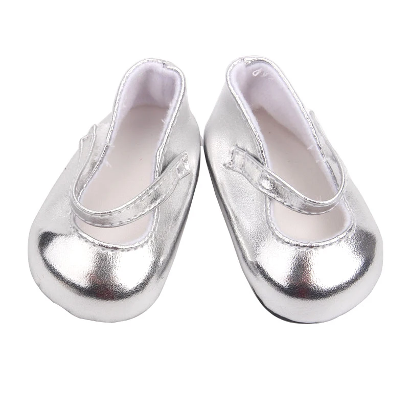 Обувь для кукол 43 см; качественная обувь из искусственной кожи для новорожденных; обувь принцессы с круглым носком; обувь для девочек 18 дюймов в американском стиле; g41