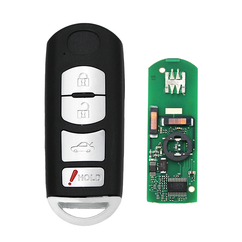 3+ 1/4 кнопки дистанционного управления заготовка аварийная ключ FSK 315 МГц VDO Системы FCC ID: KR55WK49383 необработанное лезвие для Mazda 6 2009 2010 2011 2012 2013