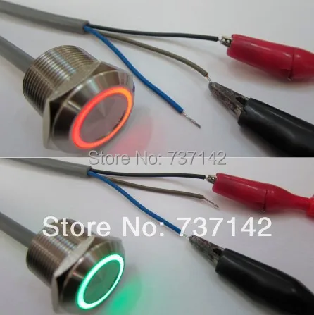 ELEWIND waterproof two color signal light PM191F E R G 24V S With 2M cable