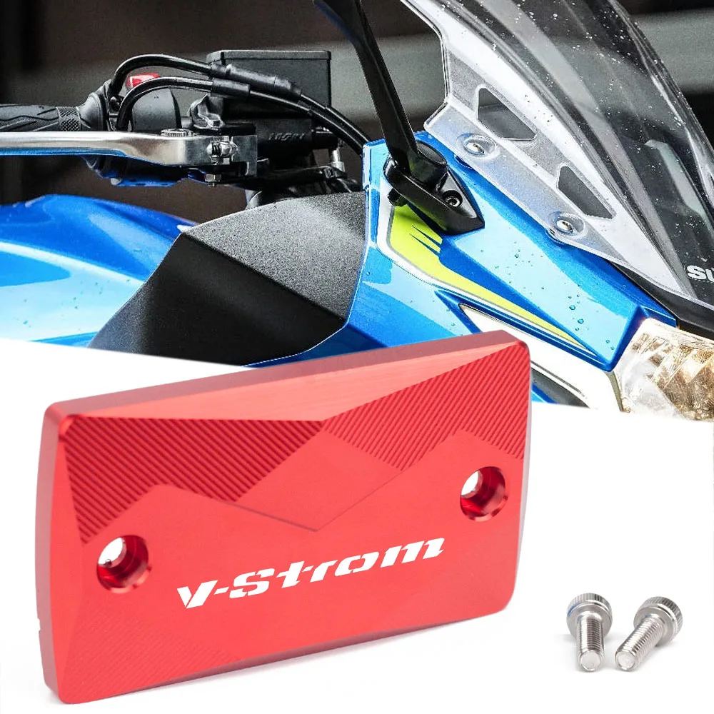 CNC Aluminum Motorcycle Front Brake Fluid Reservoir Cap Cover For SUZUKI DL650 VSTROM 2004-2022 2019 2018 2017 2016 2015 2014 | Автомобили