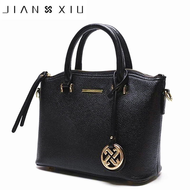 

Brand Women Genuine Leather Handbags Famous Brands Logo Designer Handbag Messenger Bag Cowhide Shoulder Bag Lady Black Tote Bags