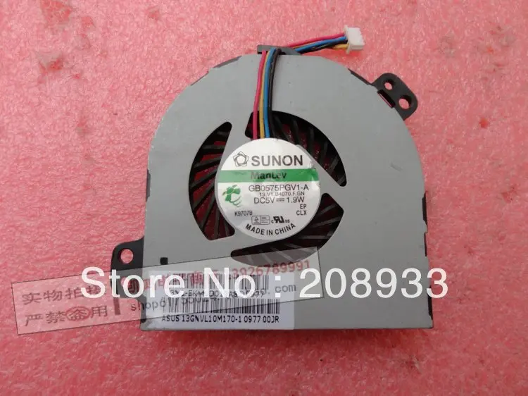 

For SUNON GB0575PGV1-A 13.V1.B4070.F.GN 5V 1.9A notebook fan+cooling fan