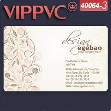 40064-3 дешевый полупрозрачный ПВХ печать визиток