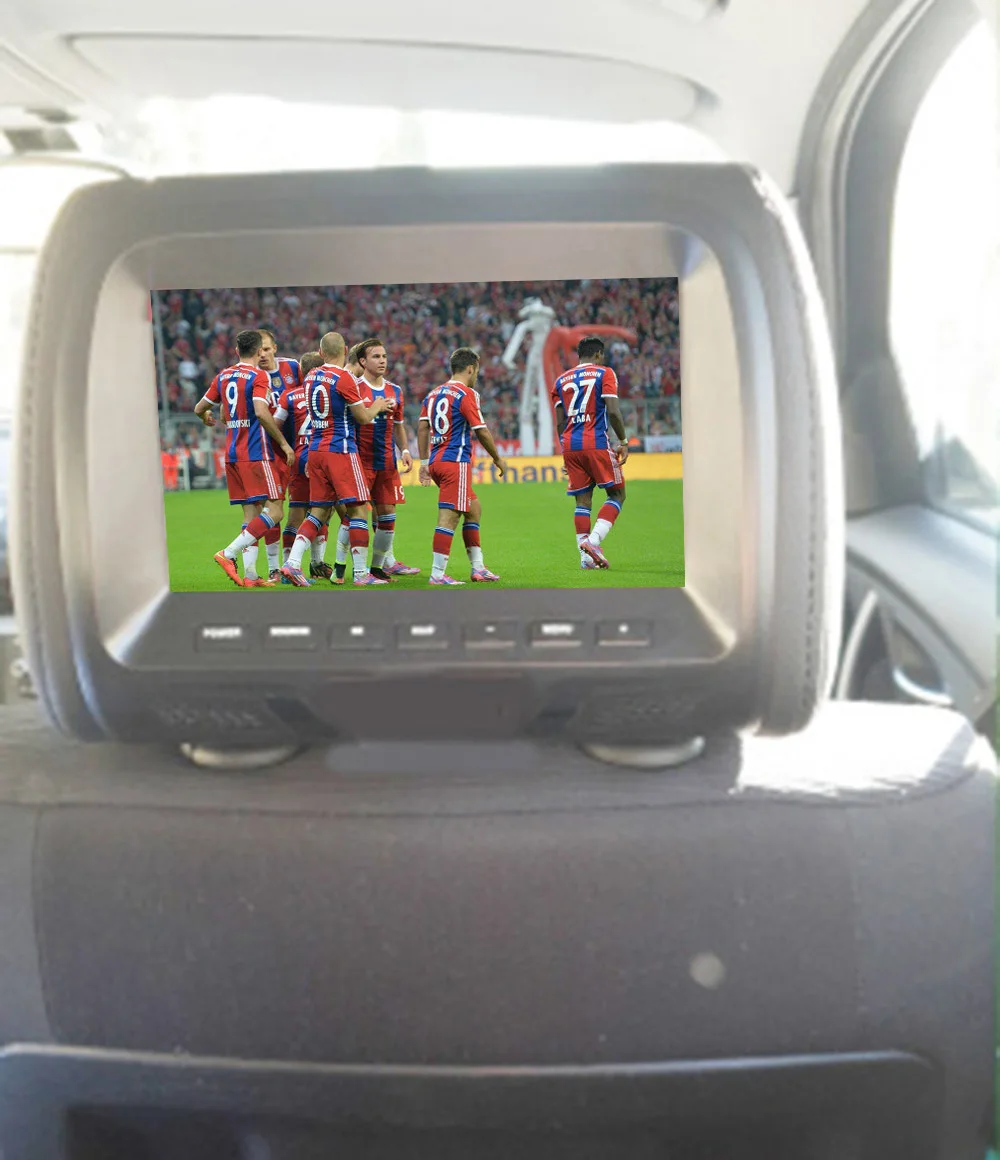 

New Car Rear Seat Entertainment 7 inch TFT Color LCD Headrest DVD Monitors input Radio AV Monitor for car audio DVD Player