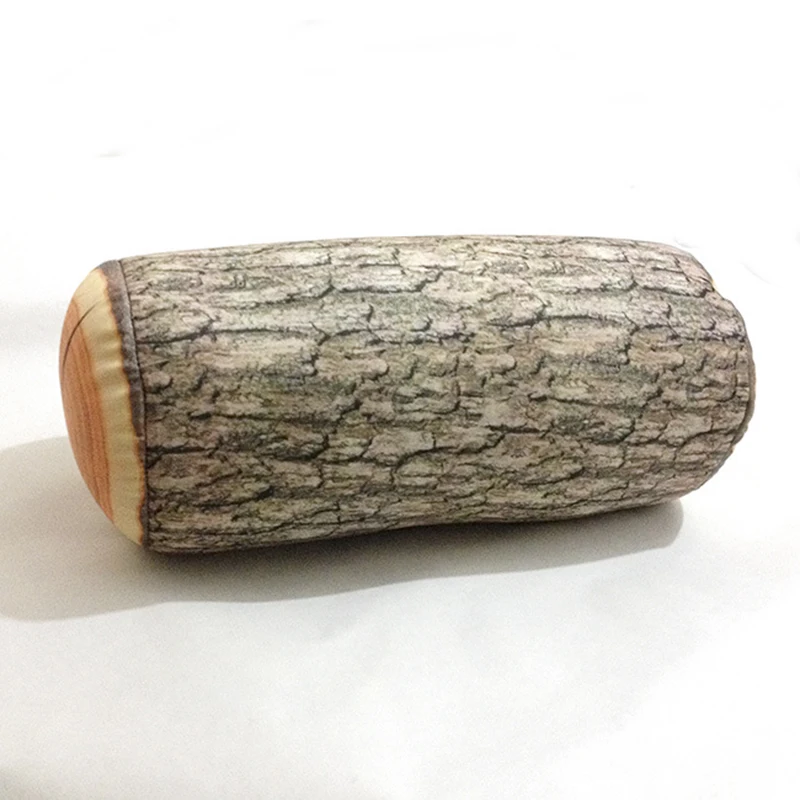 L089-Creative Exotic Flower Simulation Tree Stump Wood Pillow Housde Decorative Car Personality Hold Pillow Seat Cushion (4)