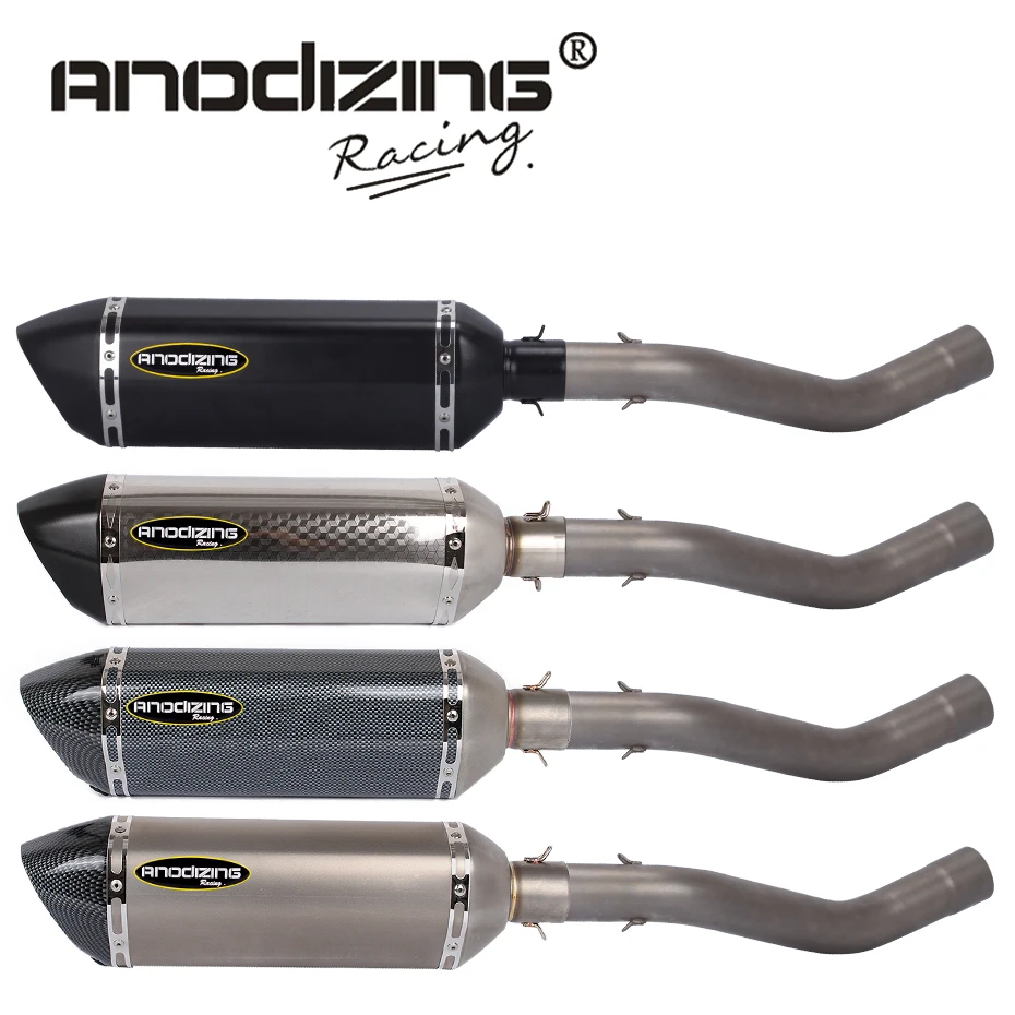 Slip on FOR KAWASAKI ZX6R ZX-6R 2009-2018 Link Pipe Stainless Steel carbon fiber Exhaust Muffler Silence Set Link Middle Pipe Slip on FOR KAWASAKI ZX6R ZX-6R 2009-2018 Link Pipe Stainless Steel carbon fiber Exhaust Muffler Silence Set Link Middle Pipe