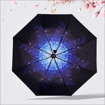 

Uv Umbrella Rain Women Automatic Clear Umbrella Men Gift Corporation Windproof Unbrella Sombrillas Para Lluvia Y Sol Starry 768