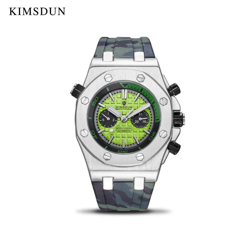 

Men's Watches KIMSDUN luxury fashion military brand leather strap casual sports watch Automatic machinery Watch Relogio Montre F