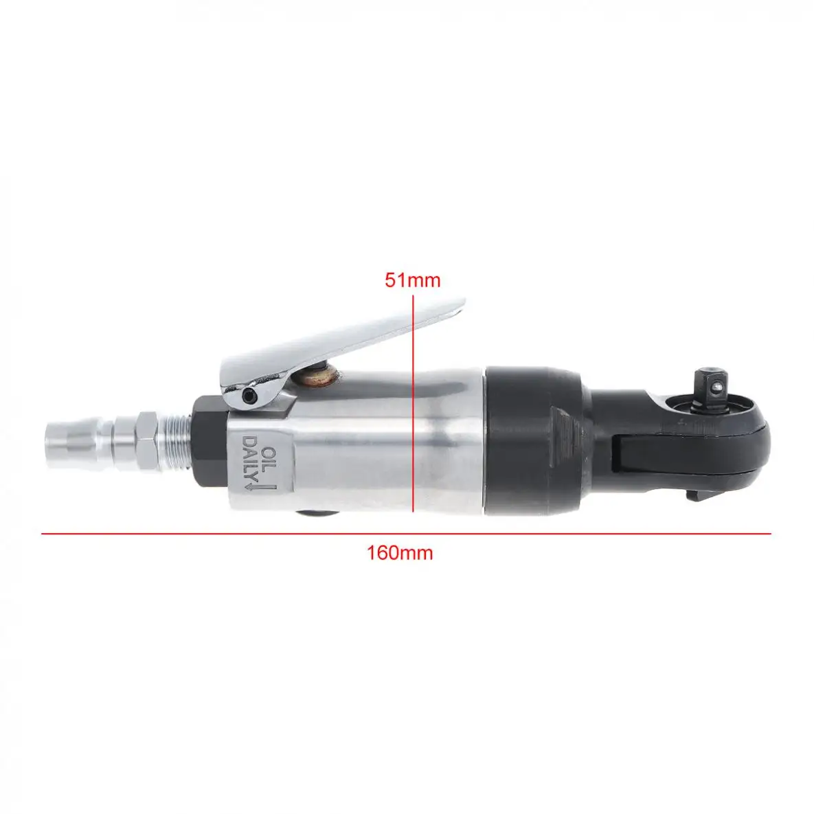 US $31.09 Toro 1 4 Mini Straight Shank Pneumatic Ratchet Wrench Polished Tool With Bayonet Quick Connector For Car Repair Disassemble