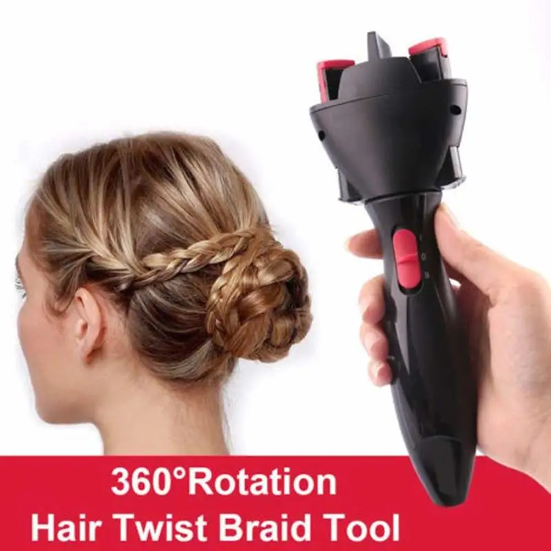 

New Automatic Knitted Device Hair Braider Styling Tools DIY Electric Two Strands Twist Braid Maker Hair Braider Machine HMQ2435