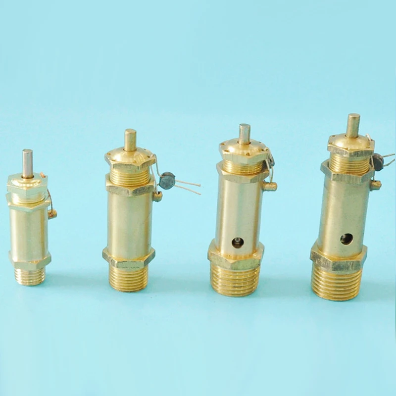 1/4 1/2 дюйма мужской Нитки латунь рельеф Клапан Потяните кольцо тип Детская безопасность выпуска Клапан для воздушный компрессор винтовой машина, бойлер a21w-16t