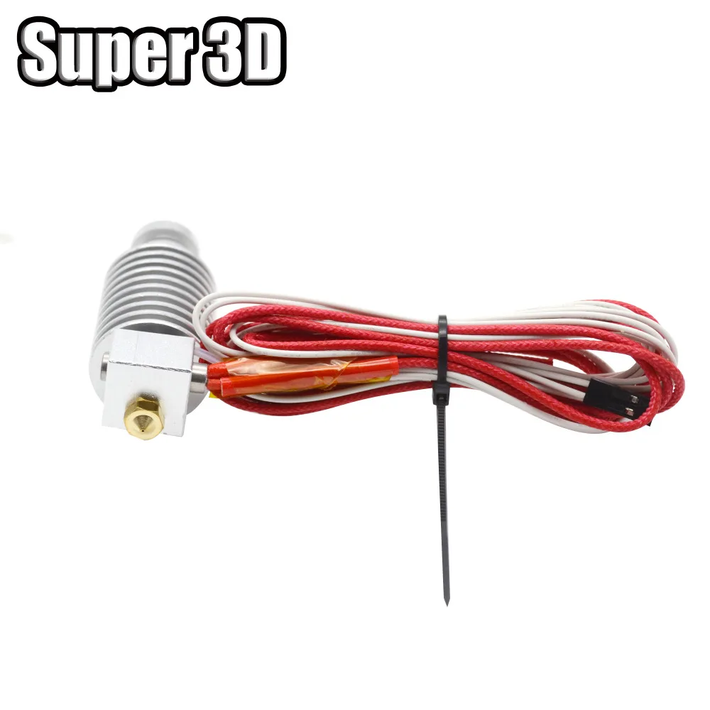 3D طابعة V5 tête Hotend ل 1.75 ملليمتر أو 3 ملليمتر بودين الطارد لمسافات طويلة 0.4 ملليمتر فوهة حجم E3D