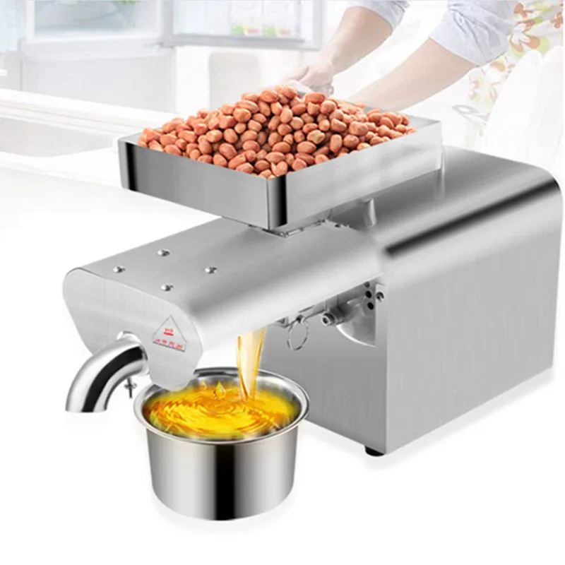 220v/110v heat cold pinenut walnut hazelnut oil press machine peanut
