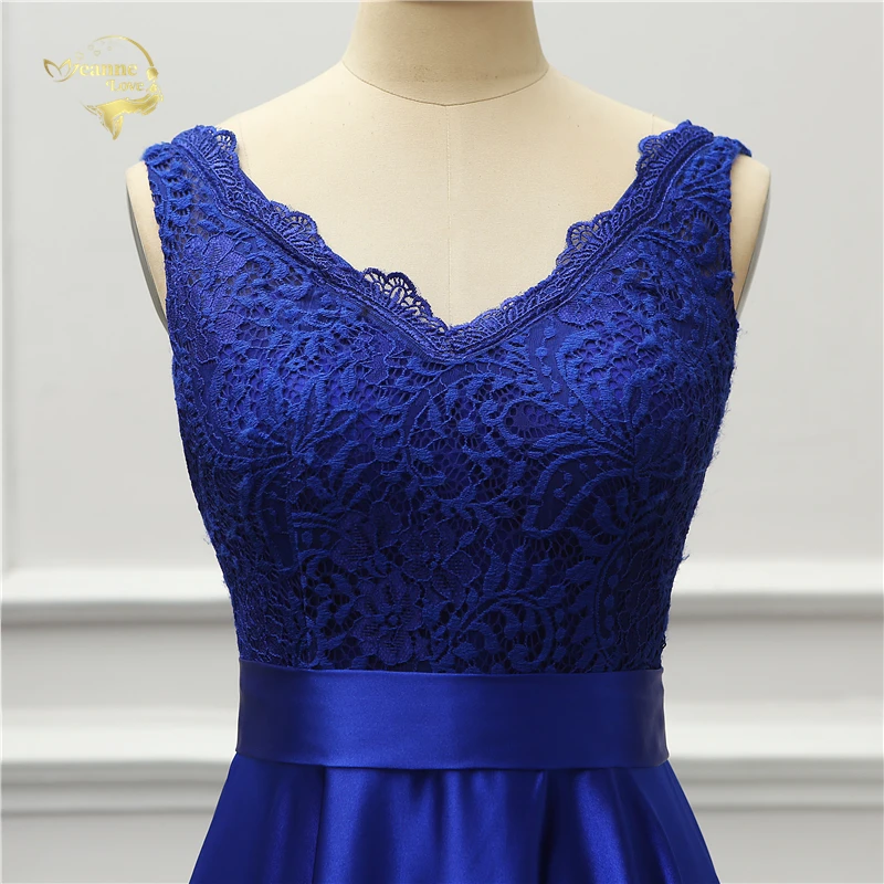 Jeanne Love, сексуальное вечернее платье, новинка, открытая спина, v-образный вырез, Королевский синий цвет, открытая спина, кружевное платье, праздничное платье, OL5245, вечерние