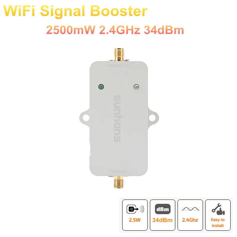 

Via DHL/EMS 10PCS SUNHANS WiFi Signal Booster Repeater SH-2500 2500mW (34dBm) 2.4GHz IEEE 802.11b/g/n Wireless Signal Amplifier