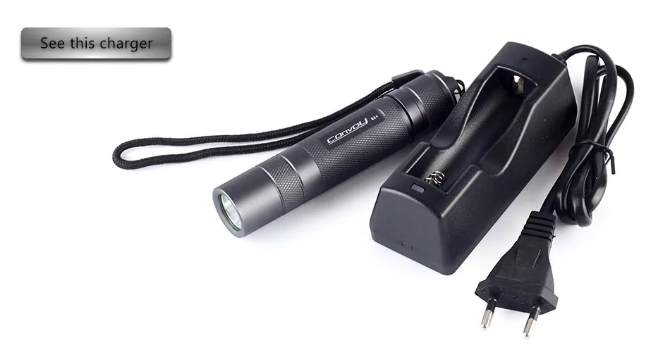 Convoy S2+ Cree XM-L2 U2 EDC светодиодный фонарь, фонарь, фонарь для велосипеда, велосипедный фонарь от фонарика 18650 Bettery-серый