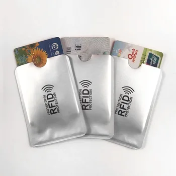 

500pcs/set 13.56mhz IC Card Protection NFC Shielded Card Sleeve RFID Shielded Sleeve Card Blocking Prevent unauthorized scanning