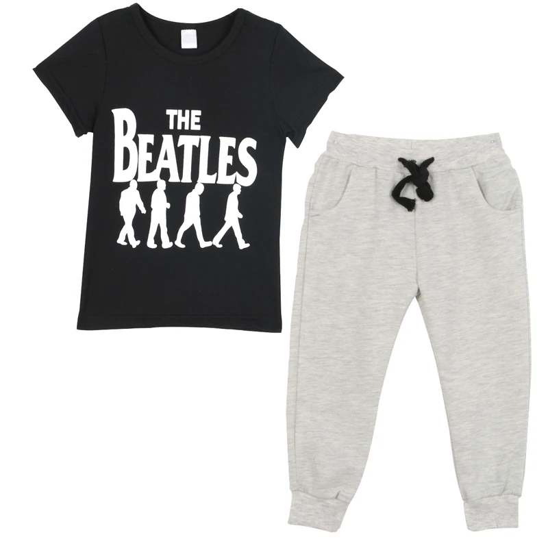 

2PCS/SET Infant Clothes Suit Baby Boy Clothing Sets Baby Boys Clothes Cotton Letters Summer Short Sleeve T-shirt+Pants