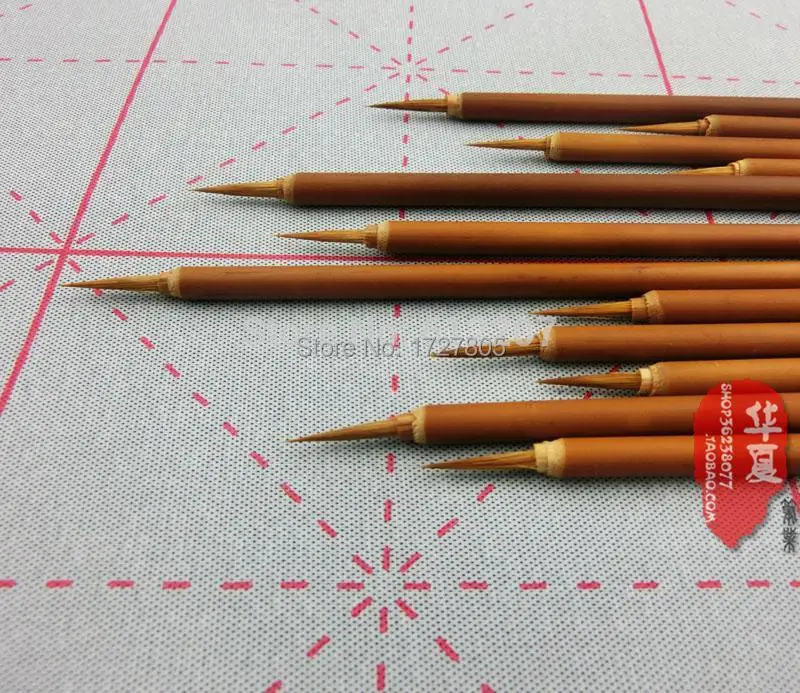 

10pcs Lower case writing brush Calligraphy Brushes The traditional claboratestyle figure drawing Painting Supplies